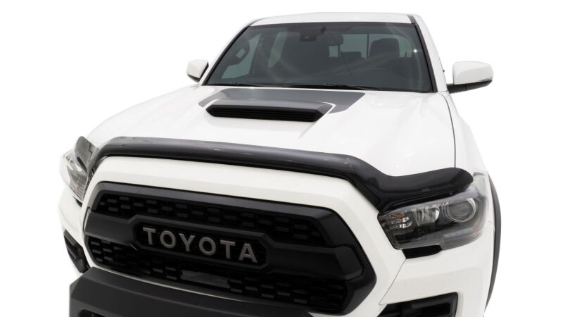 Toyota Tacoma Hood Shield - Husky Liners - High Profile, Impact-Resistant Acrylic - Smoke - `12-`15